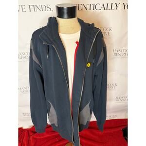 Jordan Brand Black & Grey Zip Hoodie XL | Ferrari Shield Patch • “23” Back